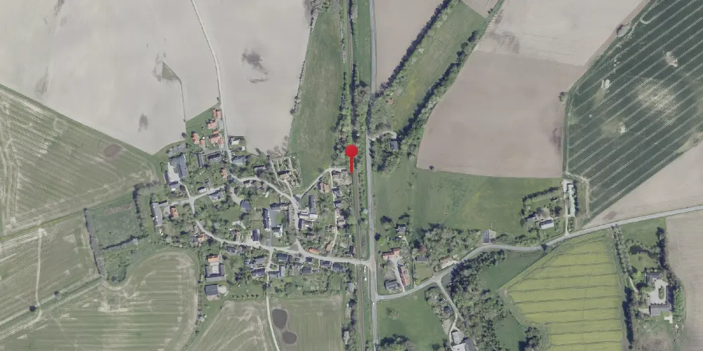 Historisk kort over Alling Trinbræt