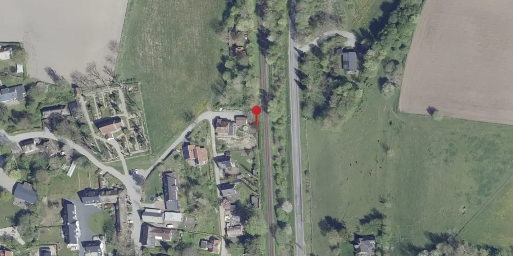 Historisk kort over Alling Trinbræt