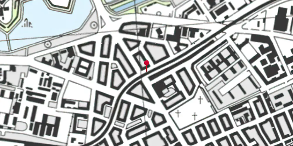 Historisk kort over Amagerbro Station [1907-1938]