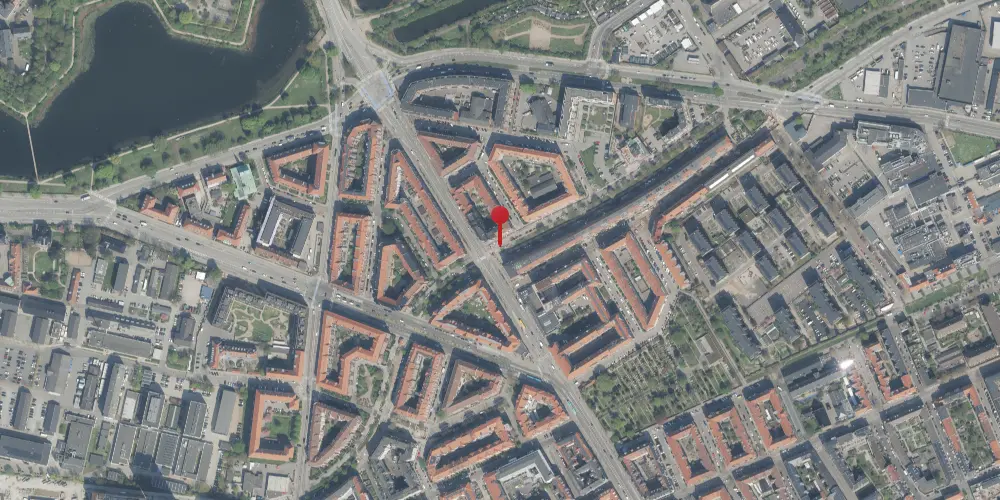 Historisk kort over Amagerbro Station [1907-1938]