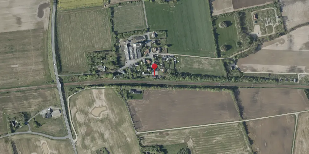 Historisk kort over Andst Station Historisk kort over Andst Station