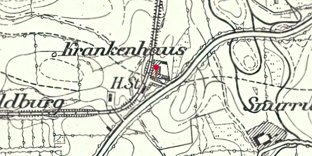 Historisk kort over Asserballe Station