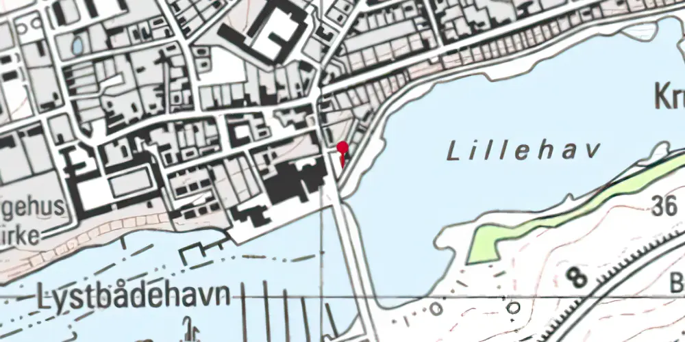 Historisk kort over Augustenborg Station Historisk kort over Augustenborg Station