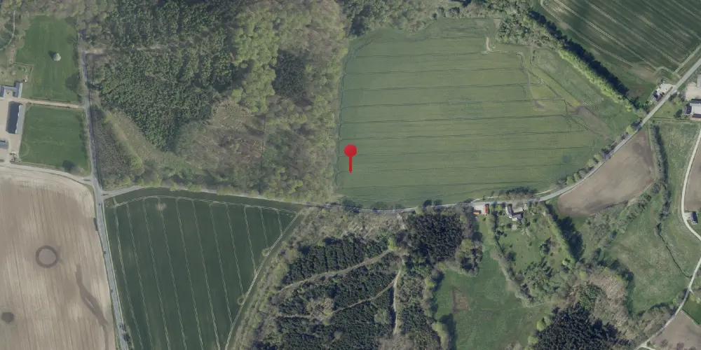 Historisk kort over Aunsbjerg Trinbræt Historisk kort over Aunsbjerg Trinbræt