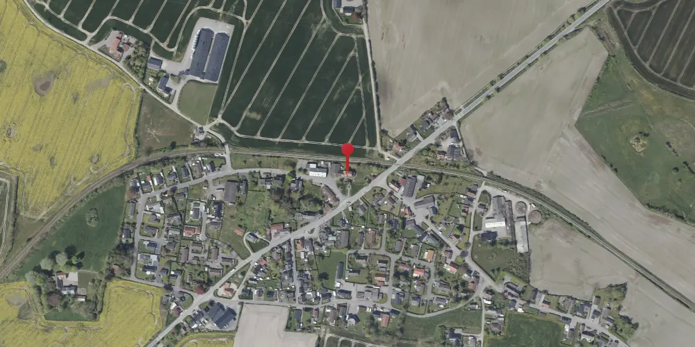 Historisk kort over Avnbøl Station Historisk kort over Avnbøl Station