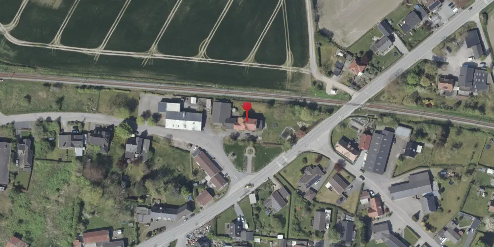 Historisk kort over Avnbøl Station Historisk kort over Avnbøl Station