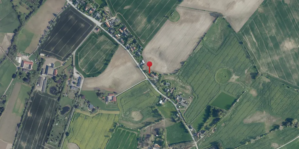 Historisk kort over Bakkebølle Trinbræt med Sidespor