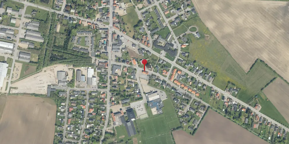 Historisk kort over Balling Station Historisk kort over Balling Station