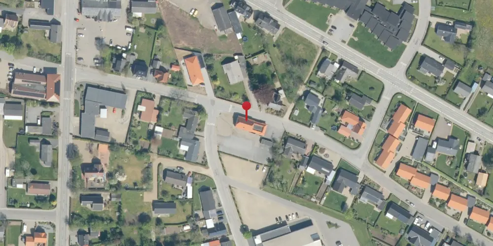 Historisk kort over Balling Station Historisk kort over Balling Station