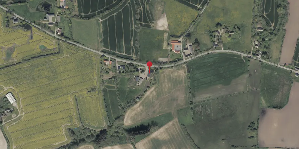 Historisk kort over Barsmark Stationskro