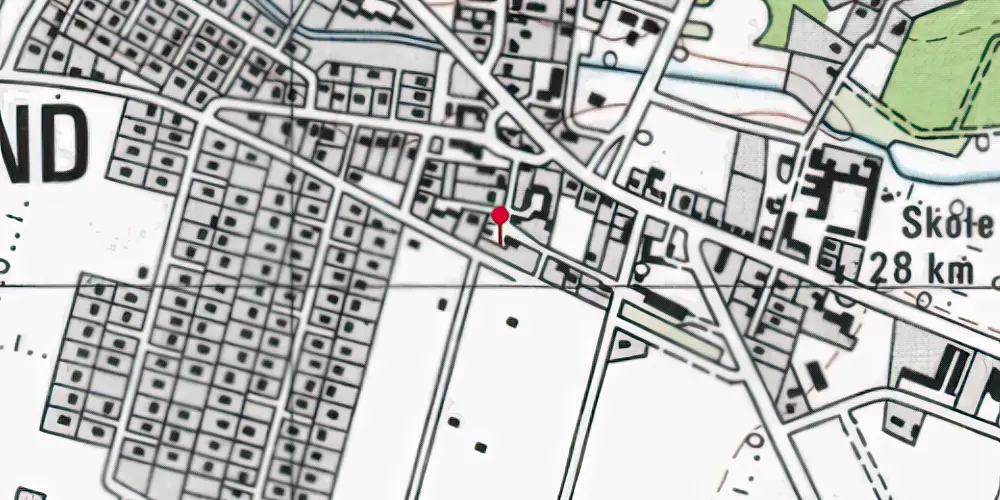 Historisk kort over Billund Station Historisk kort over Billund Station