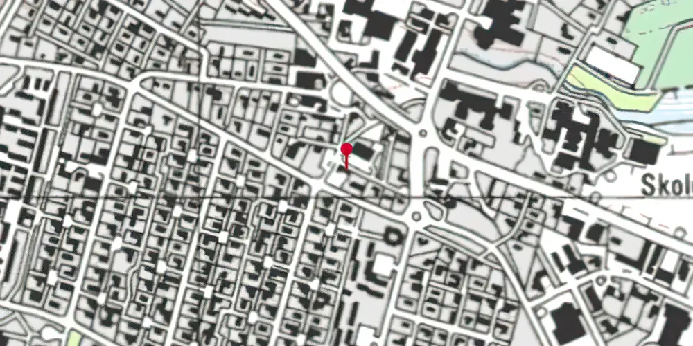 Historisk kort over Billund Station Historisk kort over Billund Station