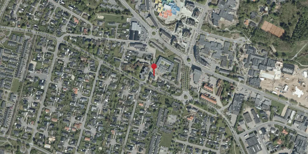 Historisk kort over Billund Station Historisk kort over Billund Station