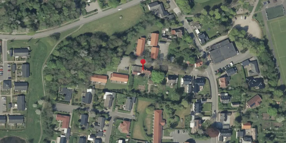 Historisk kort over Bjert Station