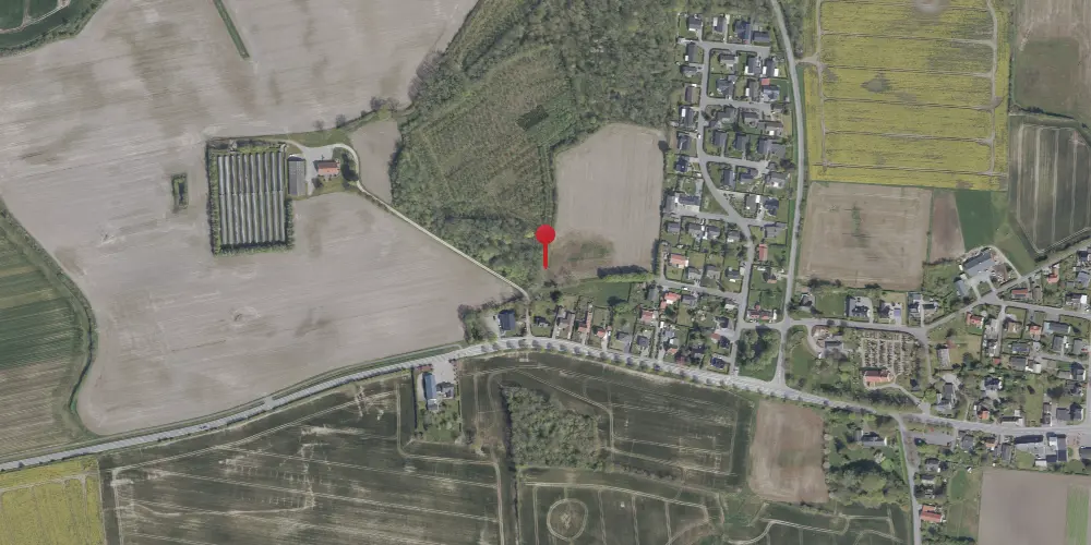 Historisk kort over Bjørnemosegaard Trinbræt