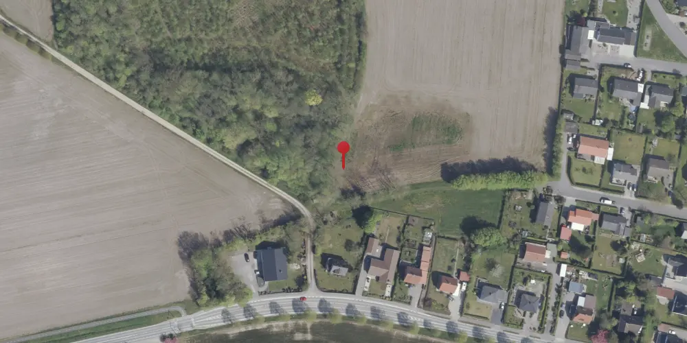 Historisk kort over Bjørnemosegaard Trinbræt