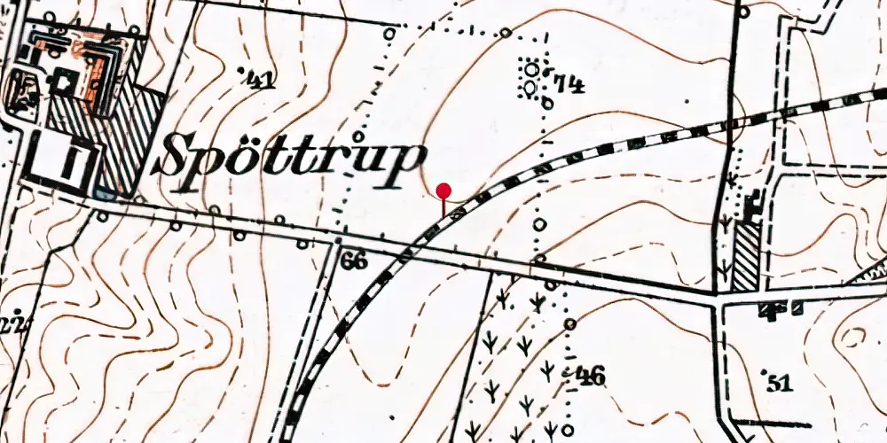Historisk kort over Borgen Trinbræt Historisk kort over Borgen Trinbræt