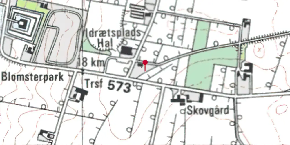 Historisk kort over Borgen Trinbræt Historisk kort over Borgen Trinbræt