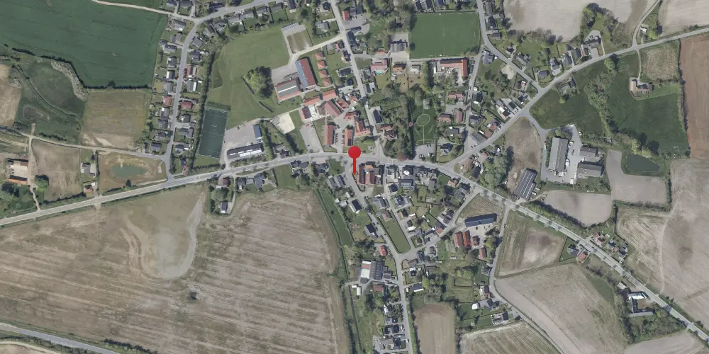 Historisk kort over Bovrup Stationskro Historisk kort over Bovrup Stationskro