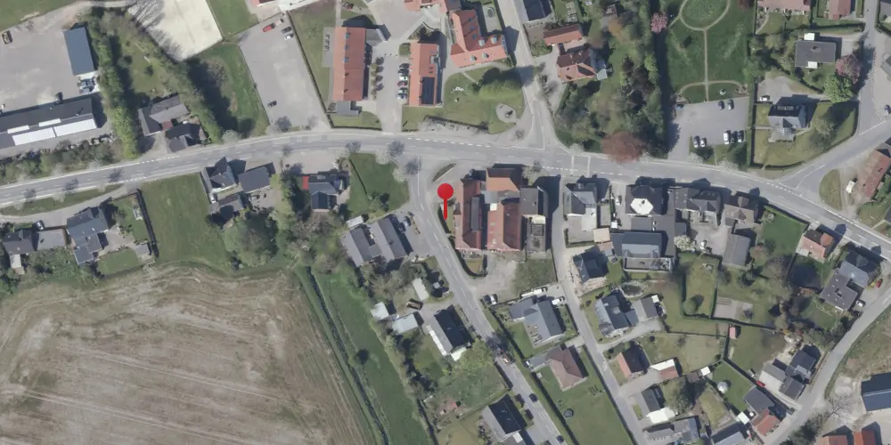 Historisk kort over Bovrup Stationskro Historisk kort over Bovrup Stationskro