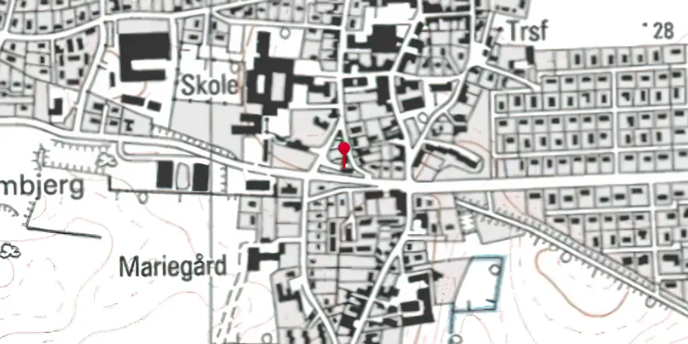 Historisk kort over Broager Station Historisk kort over Broager Station