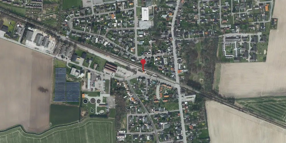 Historisk kort over Søllested Trinbræt