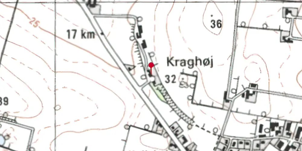 Historisk kort over Brodal Station Historisk kort over Brodal Station