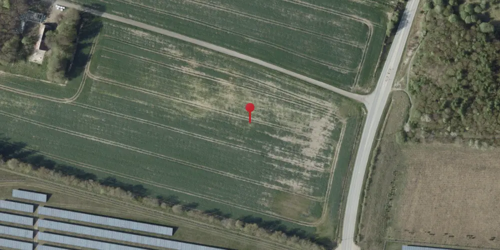 Historisk kort over Brunhøj Trinbræt (uofficielt)