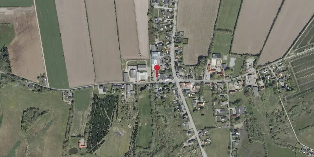 Historisk kort over Brændstrup Station