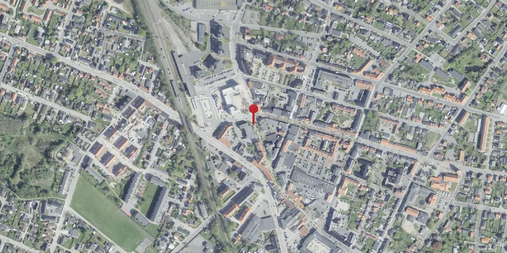 Historisk kort over Brønderslev Station [1871-1966]