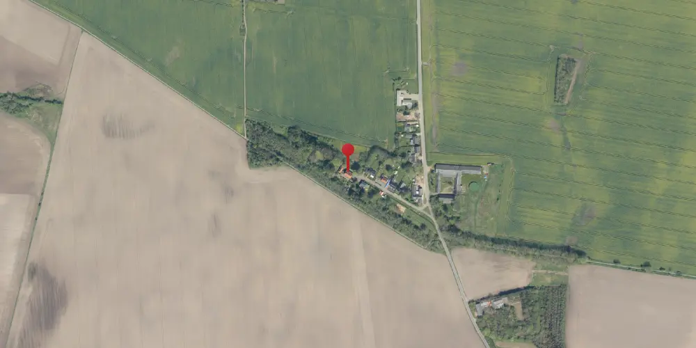 Historisk kort over Brøndum Station