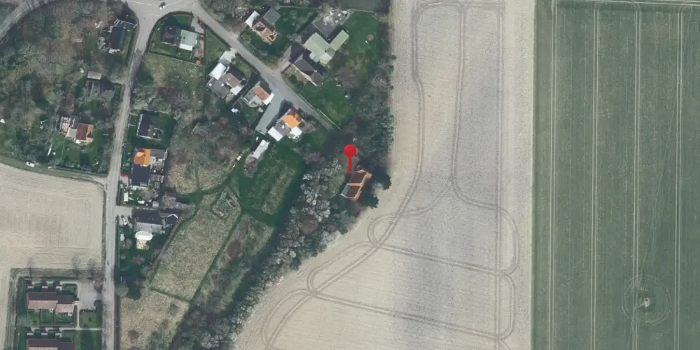 Historisk kort over Købelev Station