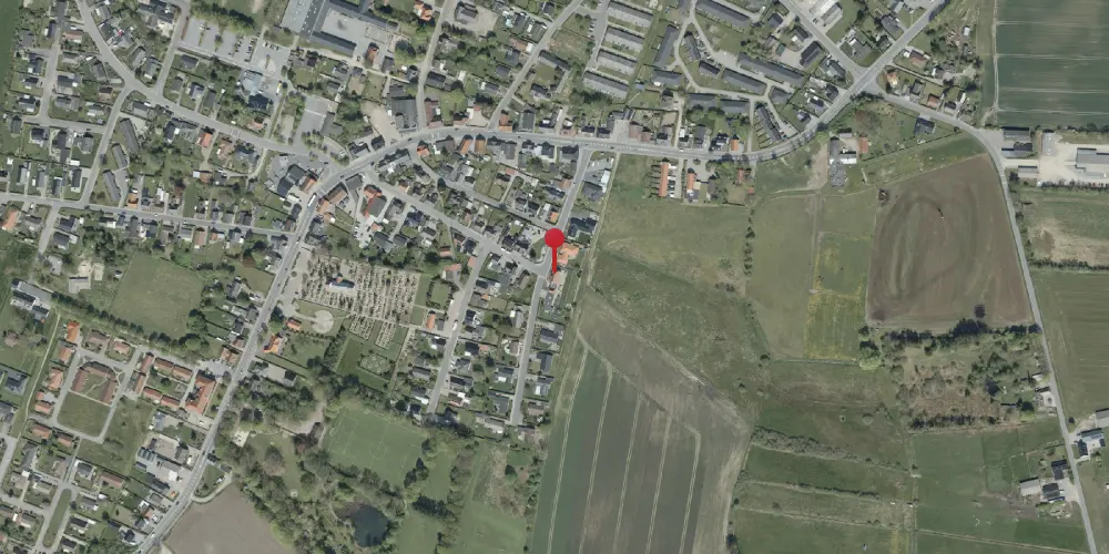 Historisk kort over Bække Station