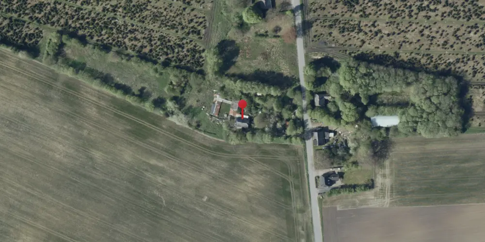 Historisk kort over Bølling Holdeplads