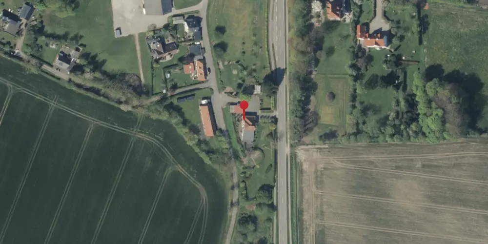 Historisk kort over Dalager Station