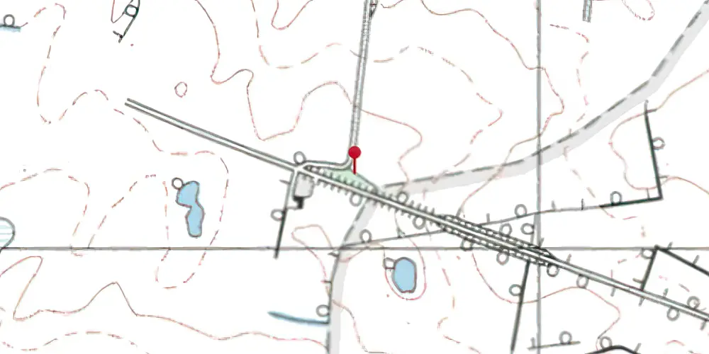 Historisk kort over Daugårdsminde Trinbræt