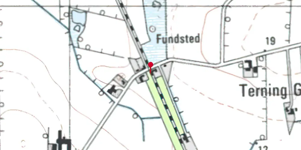 Historisk kort over Dejbjerg Trinbræt Historisk kort over Dejbjerg Trinbræt