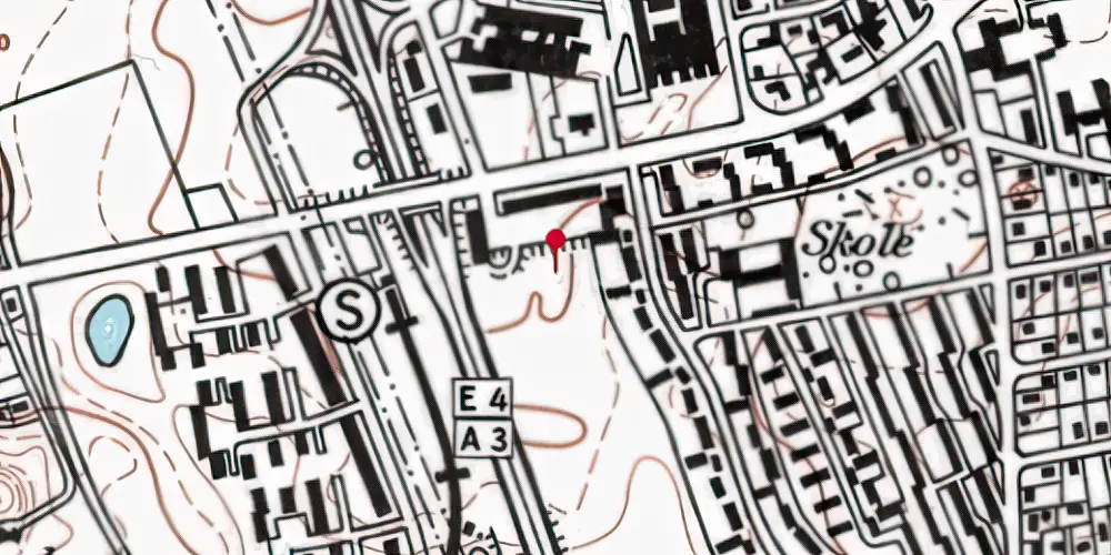 Historisk kort over Egevang Trinbræt Historisk kort over Egevang Trinbræt