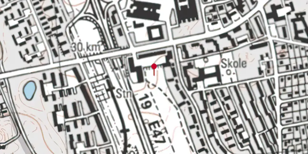 Historisk kort over Egevang Trinbræt Historisk kort over Egevang Trinbræt