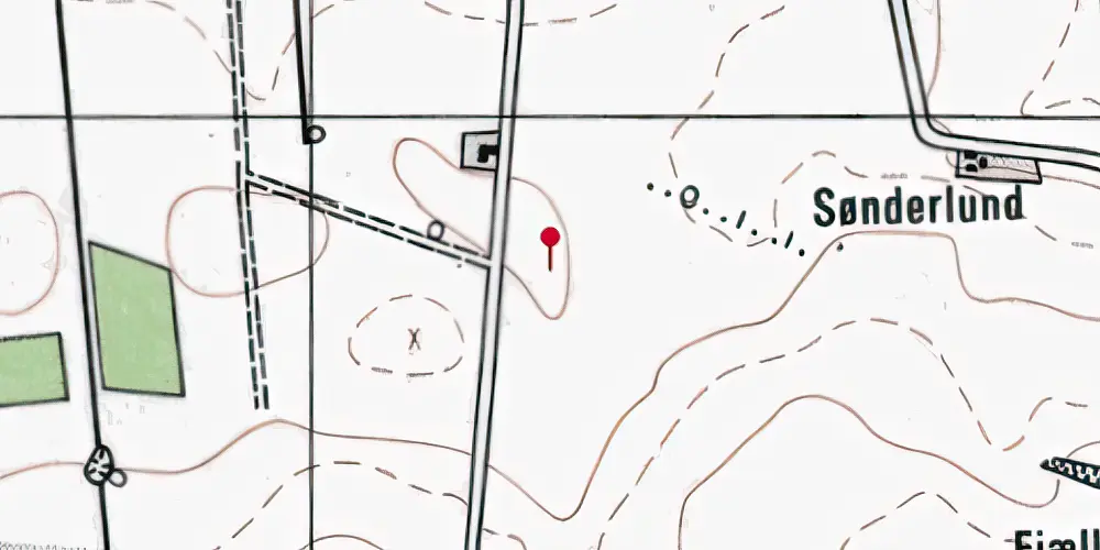 Historisk kort over Ejlby Sidespor Historisk kort over Ejlby Sidespor