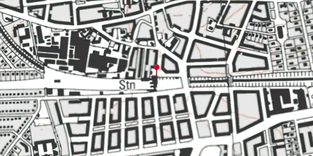 Historisk kort over Valby Station