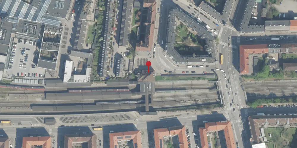 Historisk kort over Valby Station