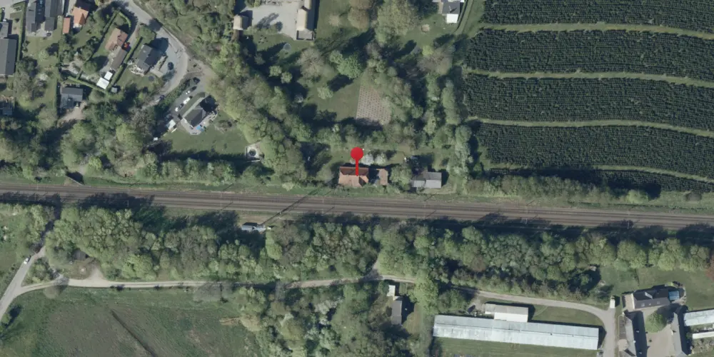 Historisk kort over Ejstrup Station