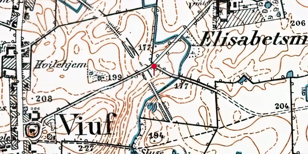 Historisk kort over Elisabethsminde Trinbræt (uofficielt) Historisk kort over Elisabethsminde Trinbræt (uofficielt)