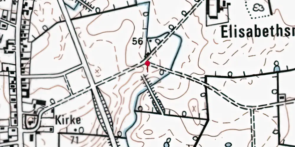 Historisk kort over Elisabethsminde Trinbræt (uofficielt) Historisk kort over Elisabethsminde Trinbræt (uofficielt)