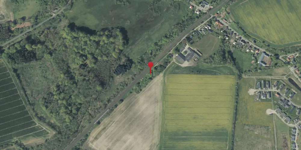 Historisk kort over Eltang Station