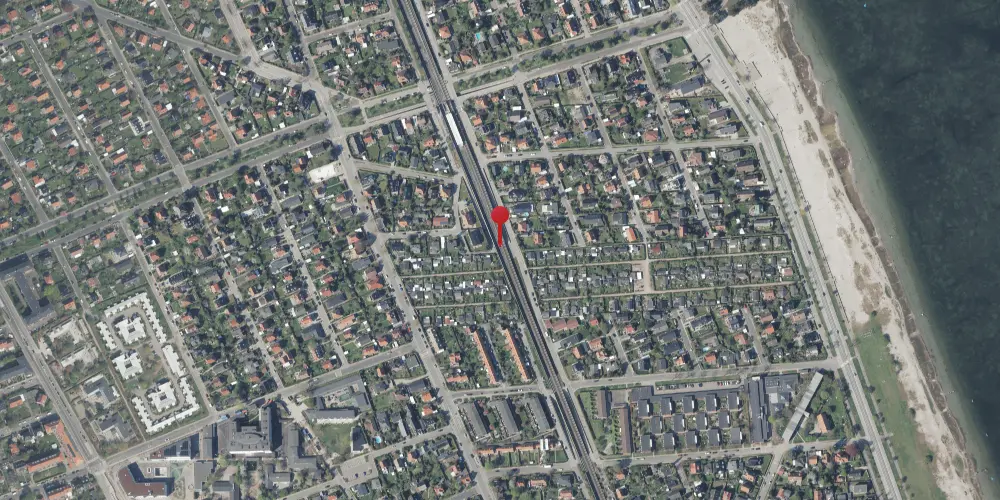 Historisk kort over Engvej Trinbræt