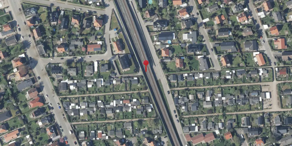 Historisk kort over Engvej Trinbræt