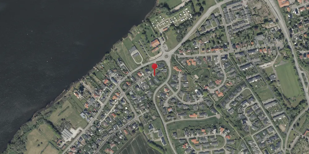 Historisk kort over Erlev Trinbræt med Sidespor Historisk kort over Erlev Trinbræt med Sidespor