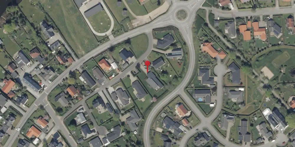 Historisk kort over Erlev Trinbræt med Sidespor Historisk kort over Erlev Trinbræt med Sidespor